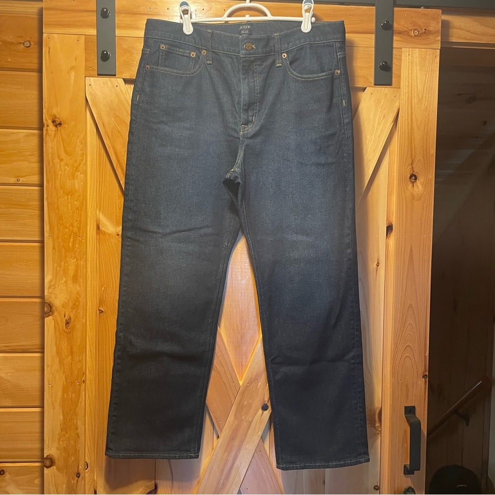 J Creww Dark wash mid rise straight Denim Jeans, size 31